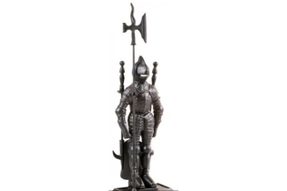 Каминный набор D50011ВК (К3050В) (рыцарь, черный)