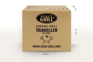 КЕРАМИЧЕСКИЙ ГРИЛЬ TRAVELLER SG12 PRO T, 30,5 СМ / 12 ДЮЙМОВ