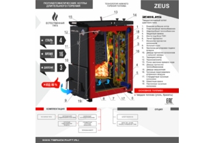 Котел полуавтоматический нижнего горения ZEUS («Зевс»)